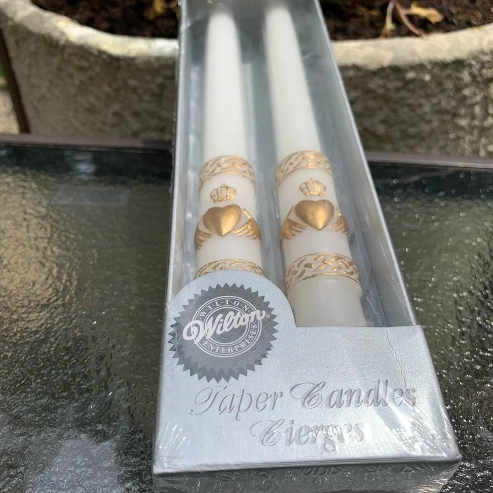 Wilton Gold and White Cake Candles for Special Occasions